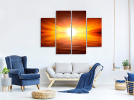 4-piece-canvas-print-glowing-sunset