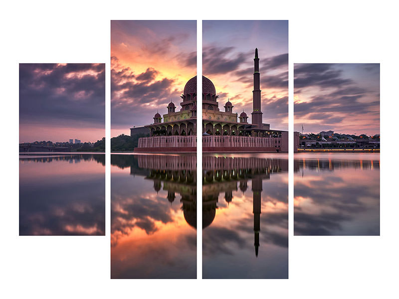 4-piece-canvas-print-masjid-putrajaya