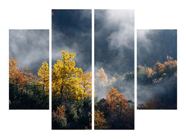 4-piece-canvas-print-moonlight-forest