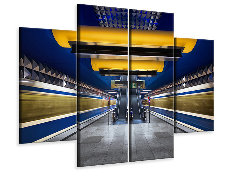 4-piece-canvas-print-munich-underground