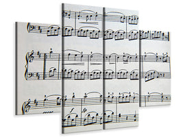 4-piece-canvas-print-music-notes