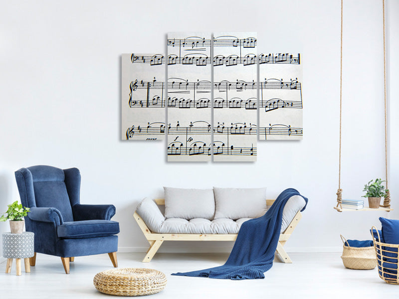 4-piece-canvas-print-music-notes