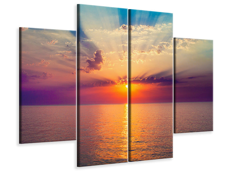 4-piece-canvas-print-mystic-sunrise