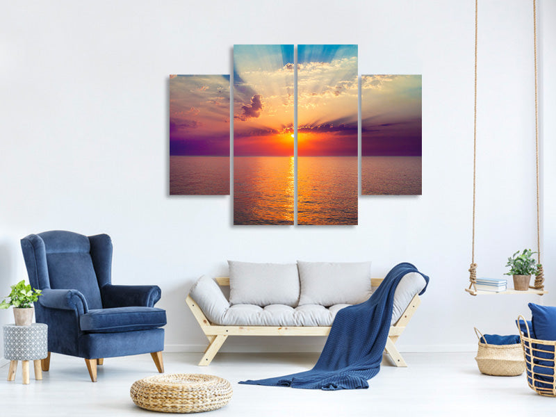4-piece-canvas-print-mystic-sunrise