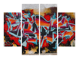 4-piece-canvas-print-new-york-graffiti