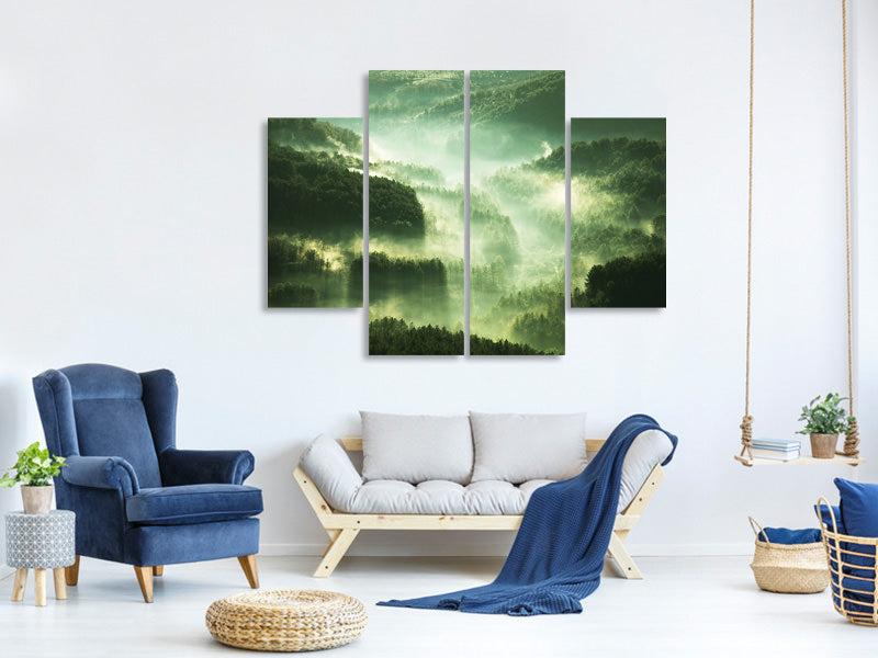4-piece-canvas-print-over-the-woods