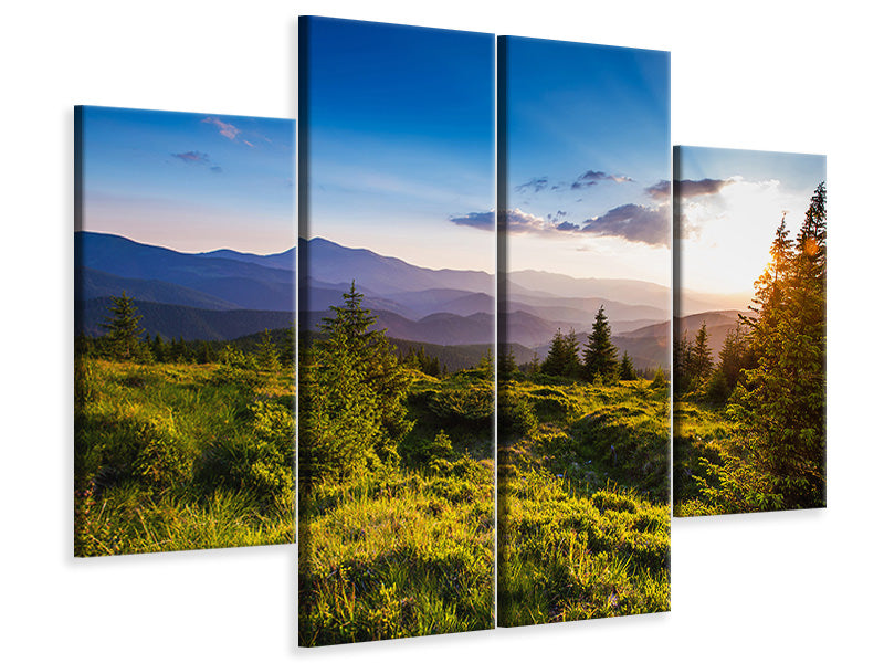 4-piece-canvas-print-peaceful-landscape