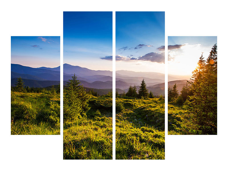 4-piece-canvas-print-peaceful-landscape