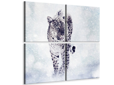 4-piece-canvas-print-photo-wallaper-the-leopard