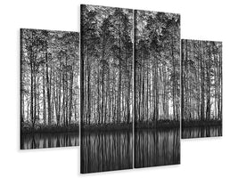 4-piece-canvas-print-pointillism-nature