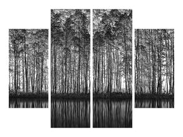 4-piece-canvas-print-pointillism-nature