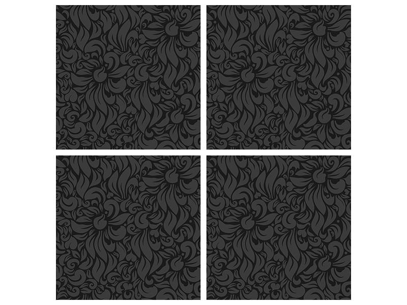 4-piece-canvas-print-rococo-pattern