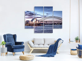 4-piece-canvas-print-skyline-sydney-opera-house