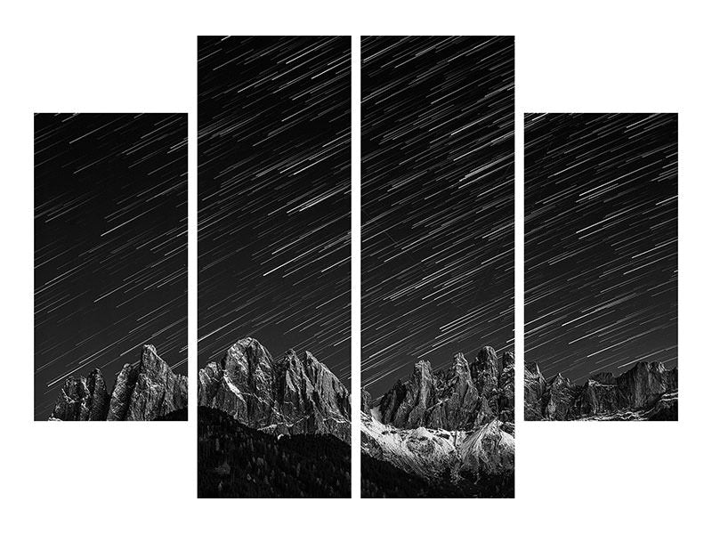 4-piece-canvas-print-starfall-in-the-dolomites