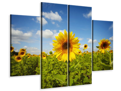 4-piece-canvas-print-summer-sunflowers