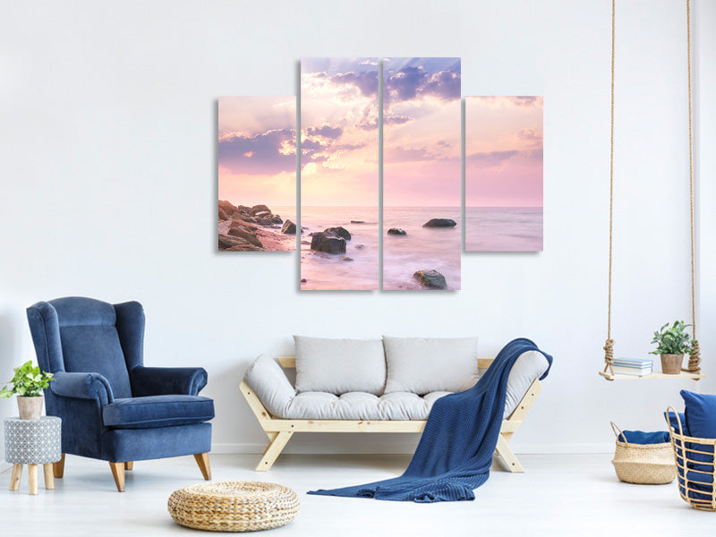 4-piece-canvas-print-sunrise-at-sea