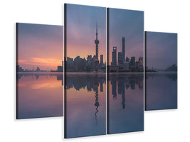 4-piece-canvas-print-sunrising-shnaghai