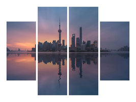 4-piece-canvas-print-sunrising-shnaghai