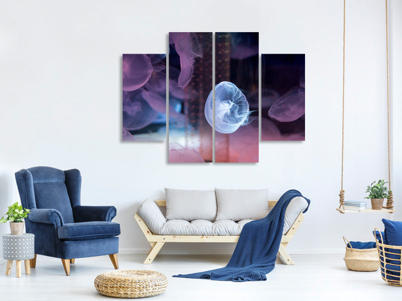 4-piece-canvas-print-the-beauty-of-jellyfish