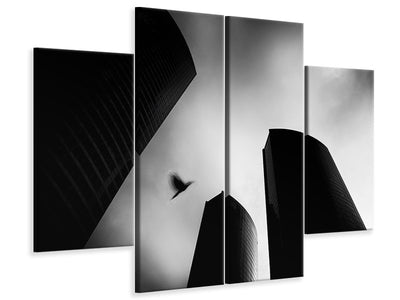 4-piece-canvas-print-the-lost-bird-homage-for-andra-kertasz