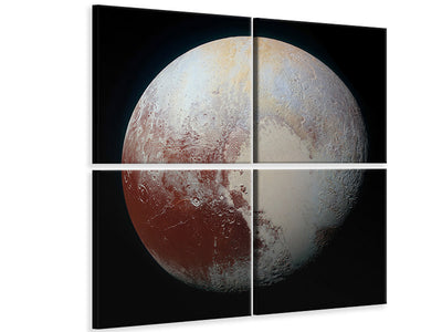 4-piece-canvas-print-the-planet-pluto