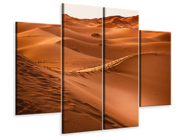 4-piece-canvas-print-traces-in-the-desert