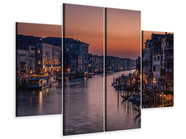 4-piece-canvas-print-venice-grand-canal-at-sunset