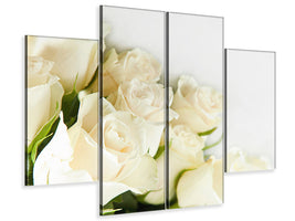 4-piece-canvas-print-white-roses