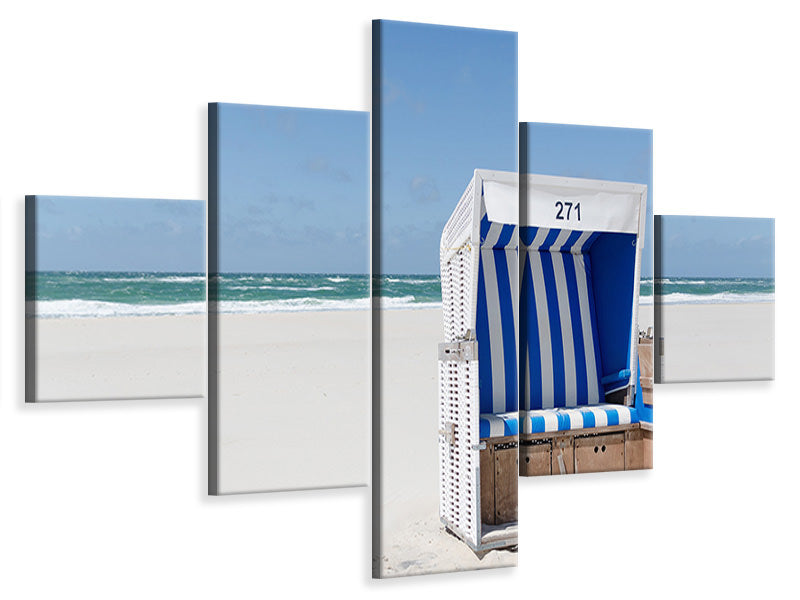 5-piece-canvas-print-271-beach-chair