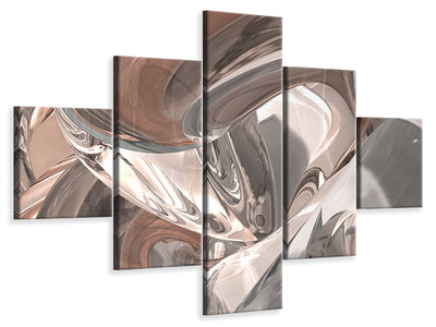 5-piece-canvas-print-abstract-glass-tiles