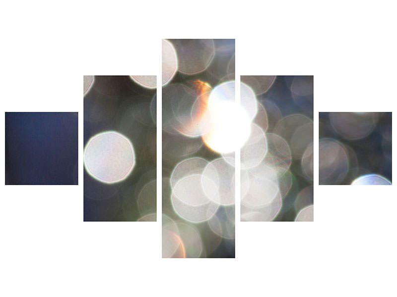 5-piece-canvas-print-abstract-light-dots