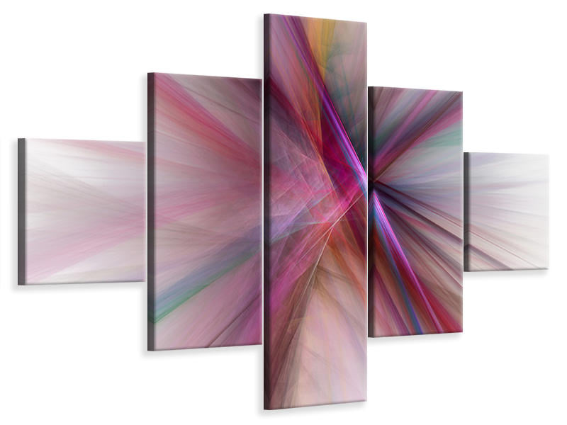 5-piece-canvas-print-abstract-lights-shine