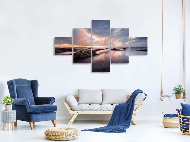 5-piece-canvas-print-black-sand
