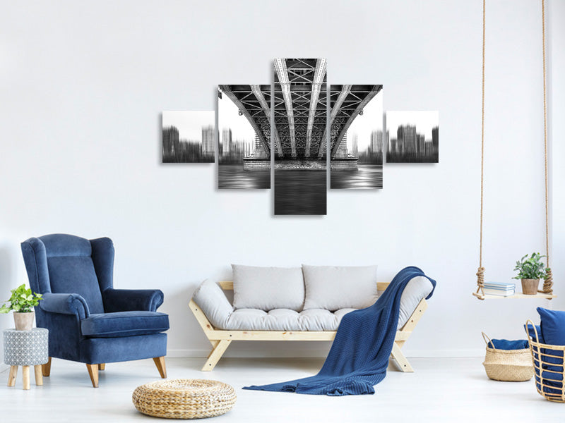 5-piece-canvas-print-bridge-to-another-world