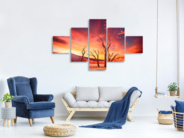 5-piece-canvas-print-colorful-desert