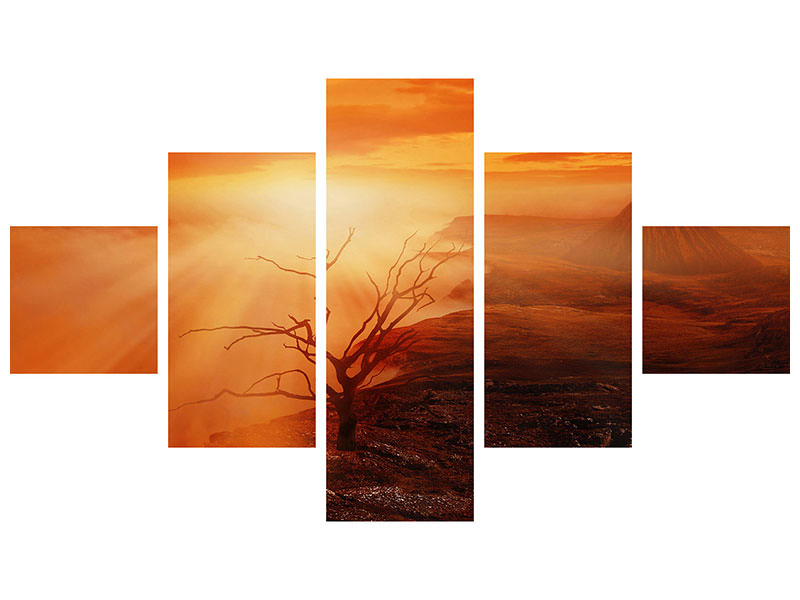 5-piece-canvas-print-colorful-landscape