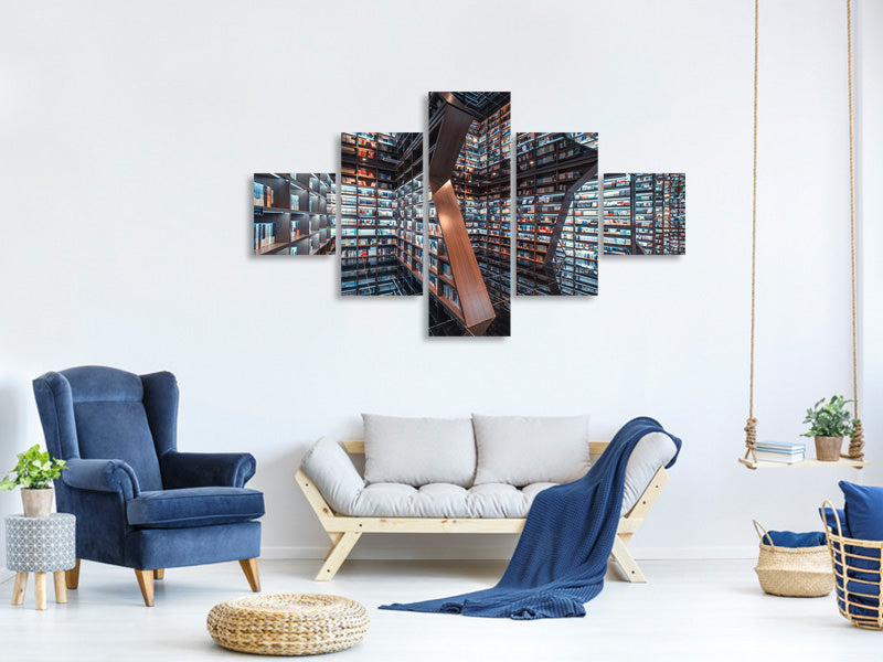 5-piece-canvas-print-cool-bookstore