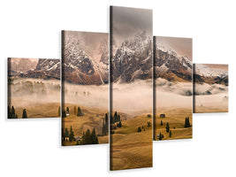 5-piece-canvas-print-dolomites-myths