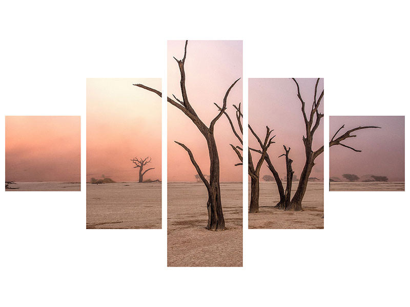 5-piece-canvas-print-fog-in-deadvlei