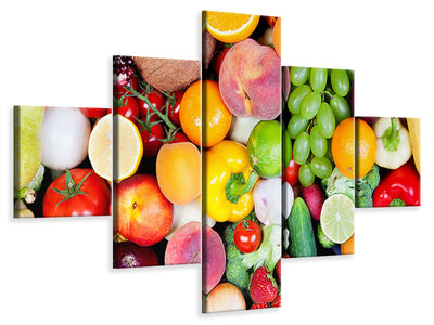 5-piece-canvas-print-fresh-fruit