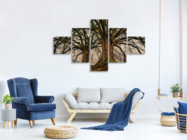 5-piece-canvas-print-ghostly-trees