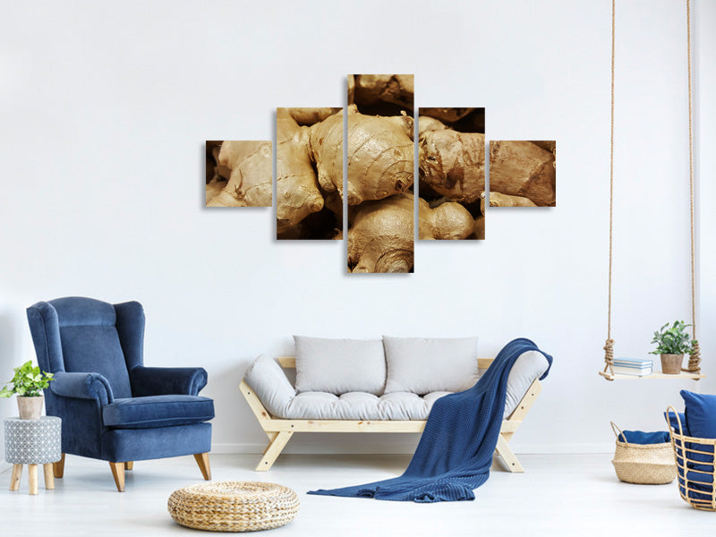 5-piece-canvas-print-ginger-tubers