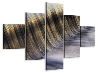 5-piece-canvas-print-golden-water