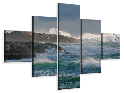 5-piece-canvas-print-in-the-protection-of-a-lighthouse