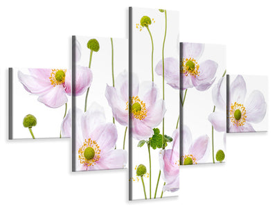 5-piece-canvas-print-japanese-anemones