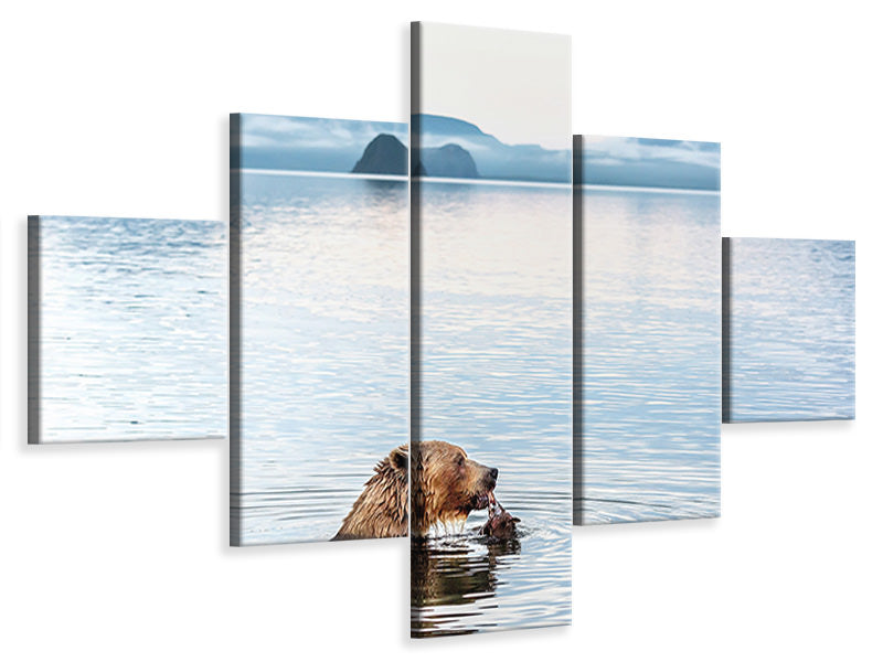 5-piece-canvas-print-kurile-lake