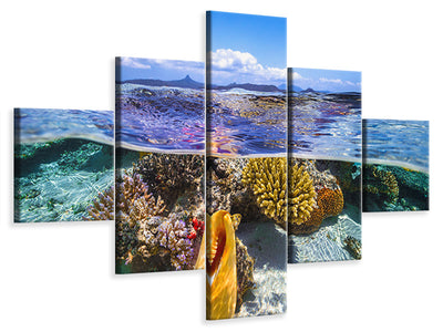 5-piece-canvas-print-lagoon-life