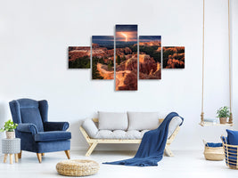 5-piece-canvas-print-lightning-over-bryce-canyon