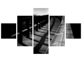 5-piece-canvas-print-lonely-rails