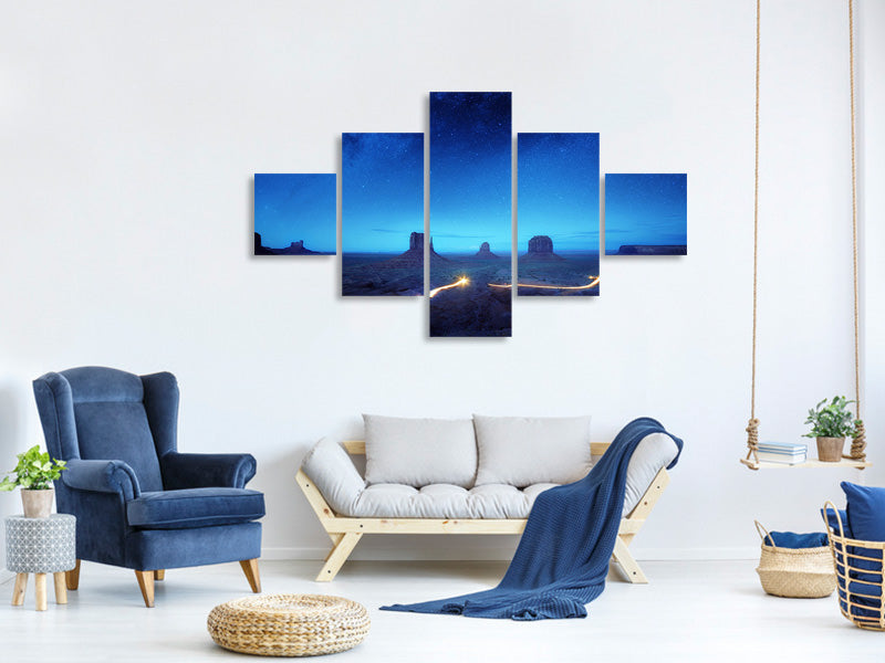 5-piece-canvas-print-magic-monument-valley
